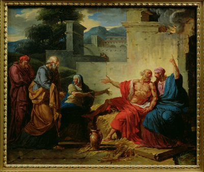 Hiob wird von seiner Frau gescholten, ca. 1790 von François André Vincent